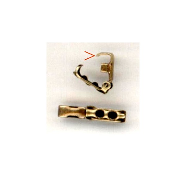 Foldover Clasps with Rhinestone Settings Oxidized Brass - Image 2