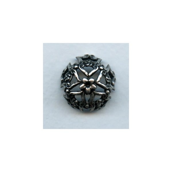 ^Oxidized Silver Stamping Wrap Bowl Shape