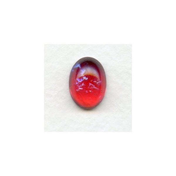 Glass Oval Cabochon 14X10mm Mexican-Opal Color (1)