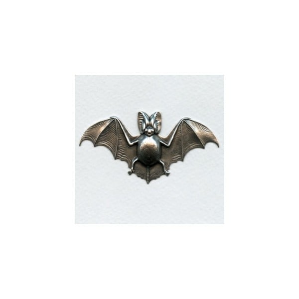 Fat Bat Stamping Oxidized Silver 71mm (1)
