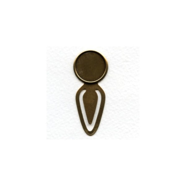 Bookmark Findings with Simple 18mm Setting Brass (4)