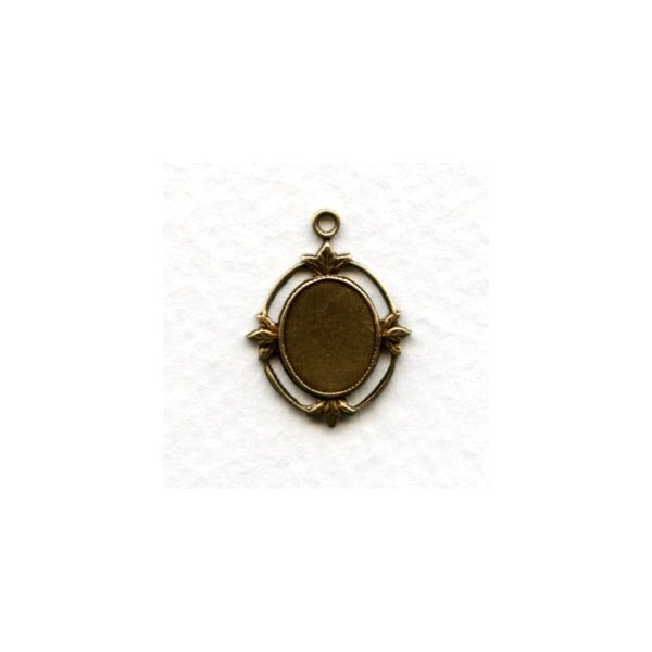 Floating Leaves Settings 10x8mm Brass (6)