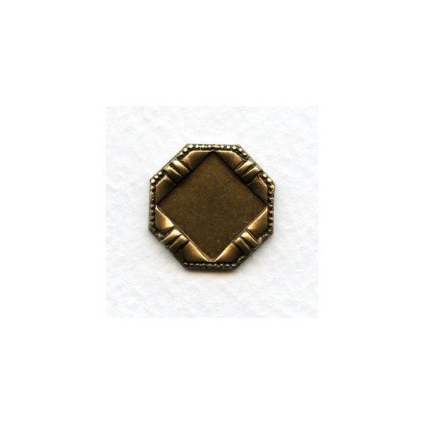 Setting Bases12mm Square Oxidized Brass (4)