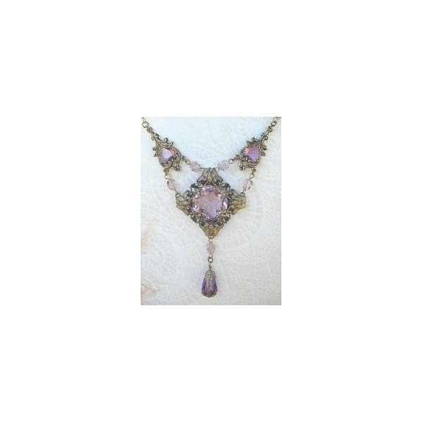 Ornately Detailed Filigree Pendant Frame Oxidized Brass (1) - Image 2