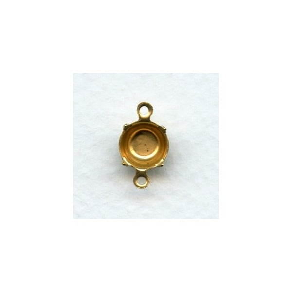 Round Setting Connectors 39ss Raw Brass (12)