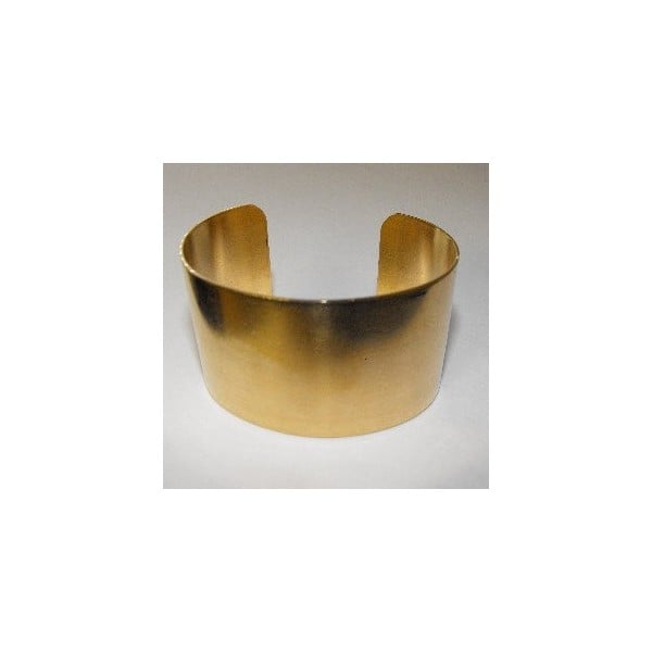 Smooth Raw Brass Cuff 37mm