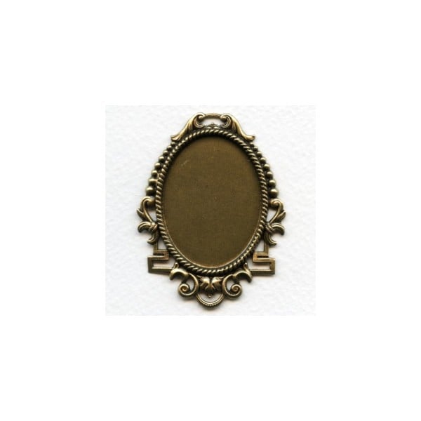 Dynamic Setting 40x30mm Oxidized Brass (1)