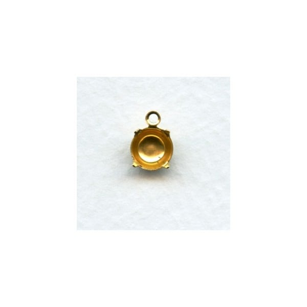 ^Round 6mm Settings 29SS Raw Brass (12)