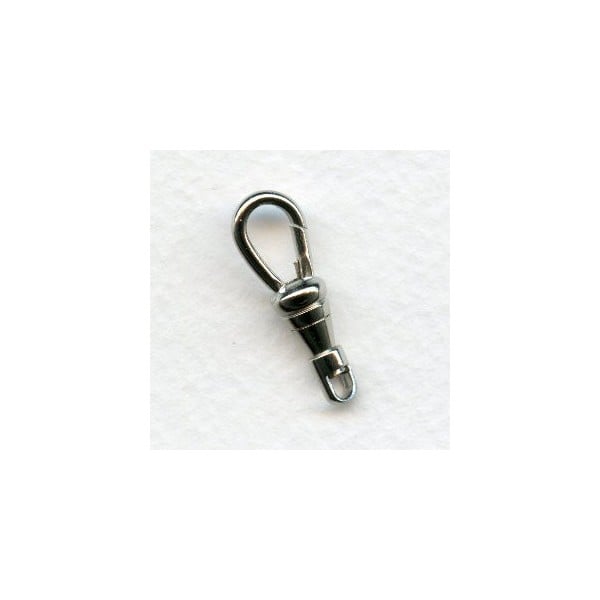 Nickel Plated Swivel Clips Lanyard Hooks 25mm (4)