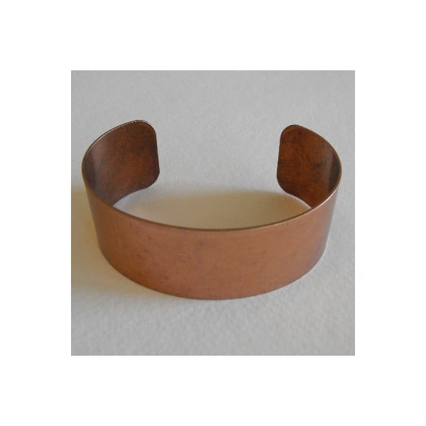 Men's Smooth Oxidized Copper Smooth Cuff 28mm (1)