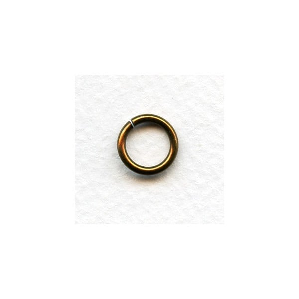Round Jump Rings 11mm Oxidized Brass 14G (24)