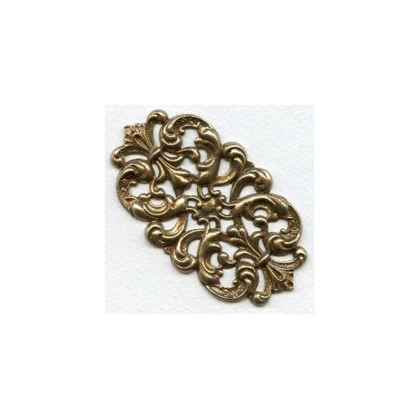 Elegant Dramatic Stamping Oxidized Brass (1)