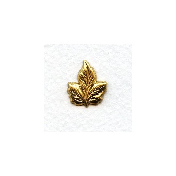 Small Leaf 17mm Raw Brass Stampings (6)