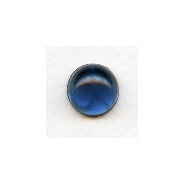 Montana Blue Swirls 13mm Glass Cabochon (1)