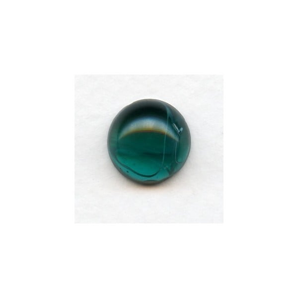 ^Emerald Swirls 13mm Glass Cabochon (1)