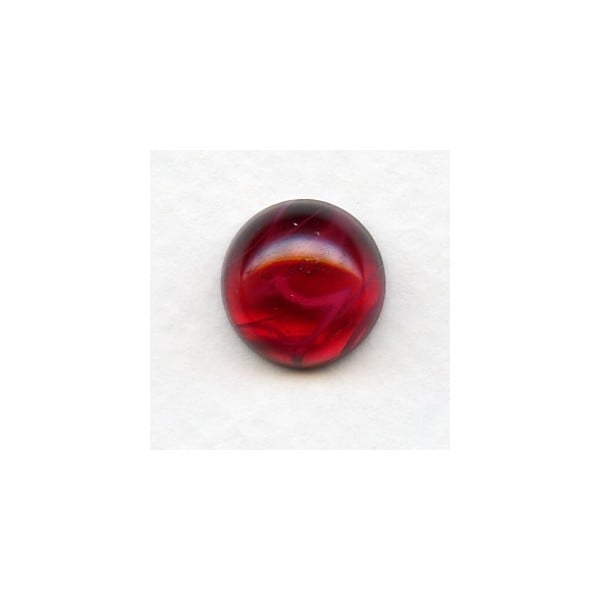 Ruby Swirls 13mm Glass Cabochon (1)