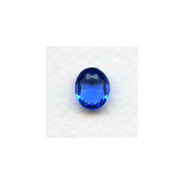 ^Sapphire Glass Oval Unfoiled Jewelry Stones 10x8mm