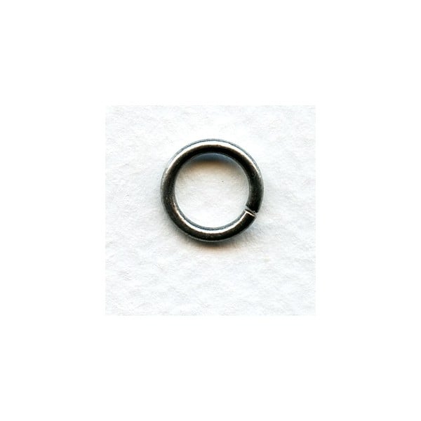 Round Jump Rings 11mm Oxidized Silver 14G (24)