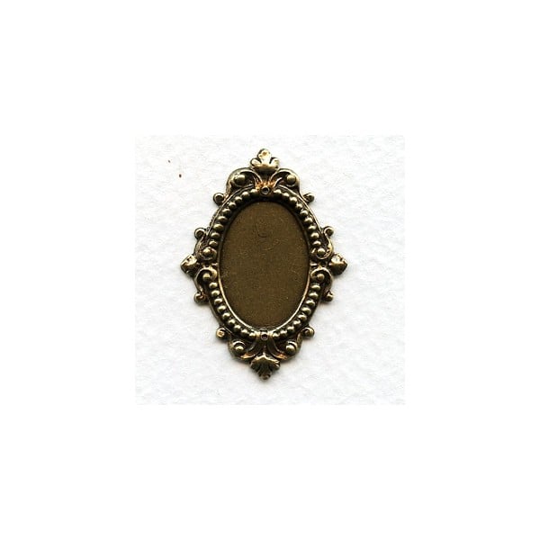 Fabulous Ornate Centerpiece Setting in Oxidized Brass (1)