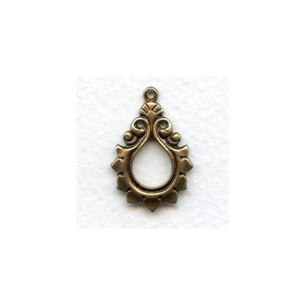 Gothic Style Larger Pendants Oxidized Brass (6)