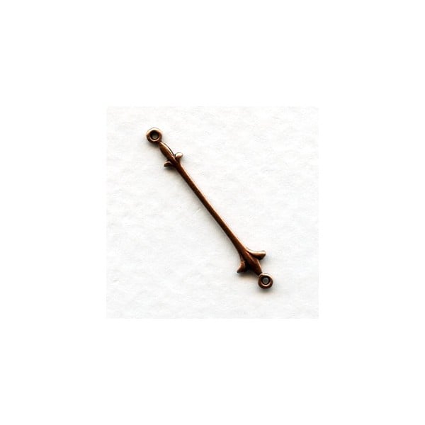 Fleur-de-Lis Connectors or Bails Oxidized Copper (6)
