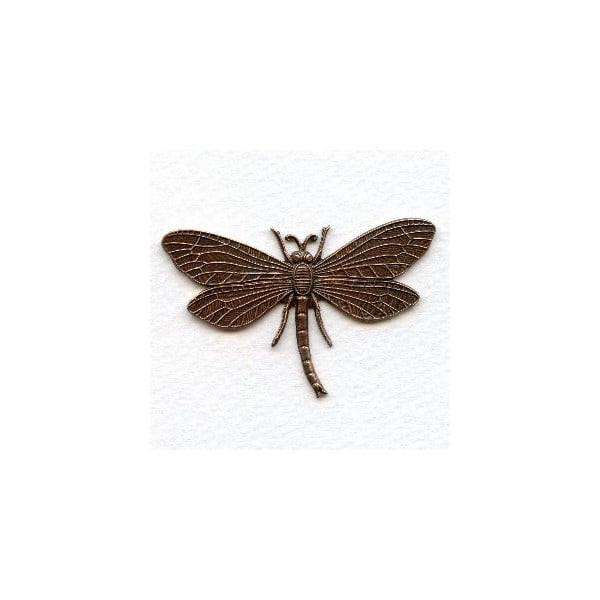 Dragonfly in Awesome Detail Oxidized Copper