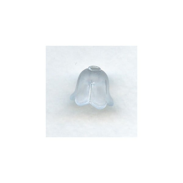Lucite Bell Shape Flower Beads Matte 14x12mm (6)