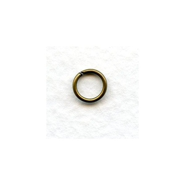 Round Jump Rings Oxidized Brass 7mm (100)