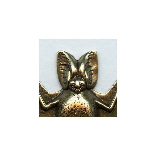 Fat Bat Stamping Oxidized Brass 71mm (1) - Image 2