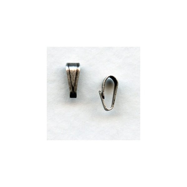 Small Bails Oxidized Silver 8mm
