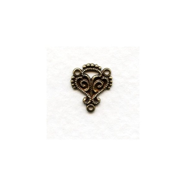 Moorish Influence Connectors Oxidized Brass 14mm (12)