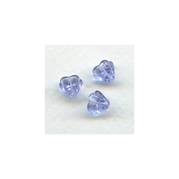 Alexandrite Czech Glass Bead Caps Tulip Beads 6x8mm
