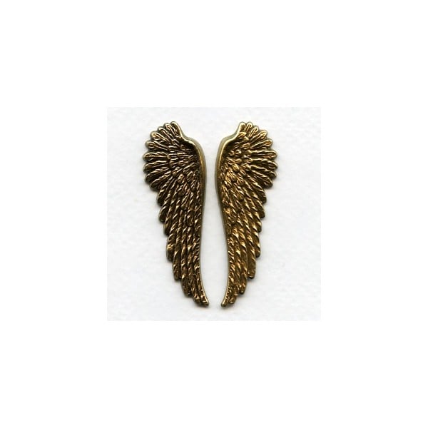 Spectacular Wings Oxidized Brass 52mm Tall (1 set)