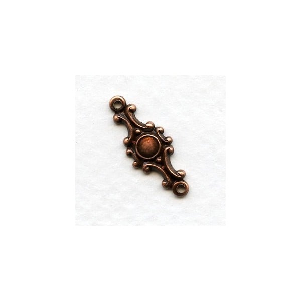 Ornate Connectors Oxidized Copper 20mm (12)