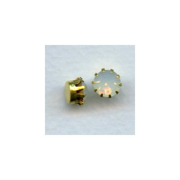 ^Tiffany Set Swarovski White Opal Raw Brass 35SS (6)