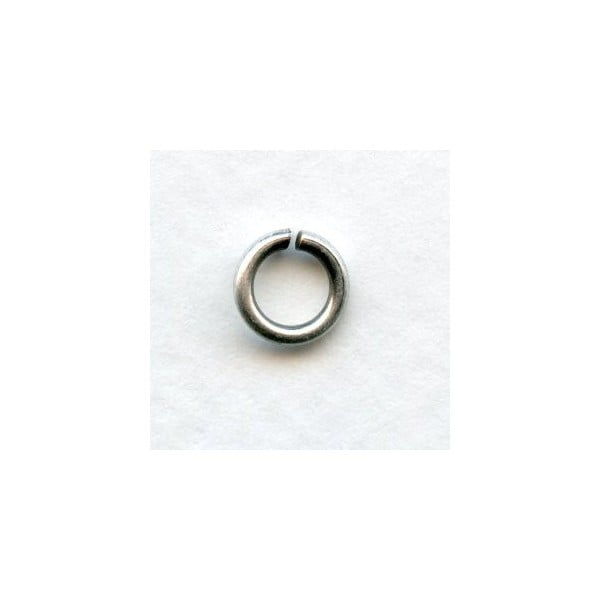 Heavy Duty Oxidized Silver Jump Rings 8mm (24)