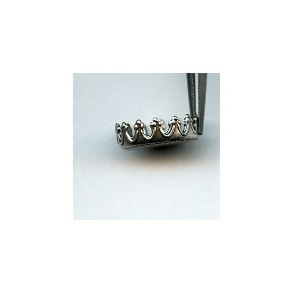 Crown Edge Settings 11mm Oxidized Silver (12) - Image 2