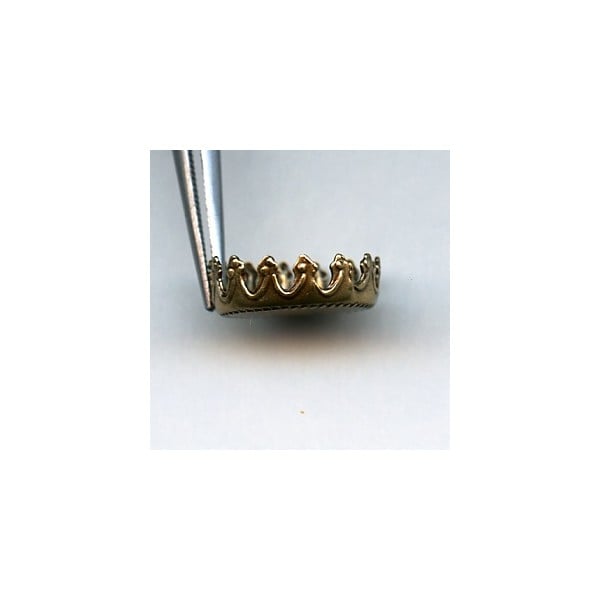Crown Edge Settings 11mm Oxidized Brass (12) - Image 2