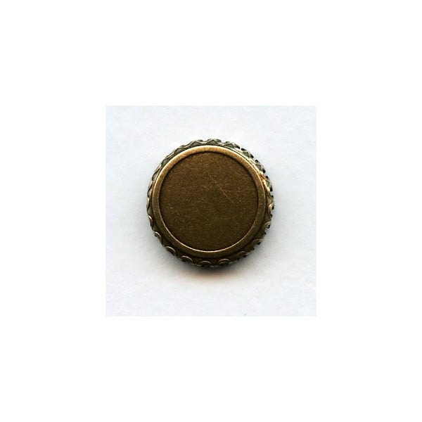 Crown Edge Settings 15mm Oxidized Brass (6)