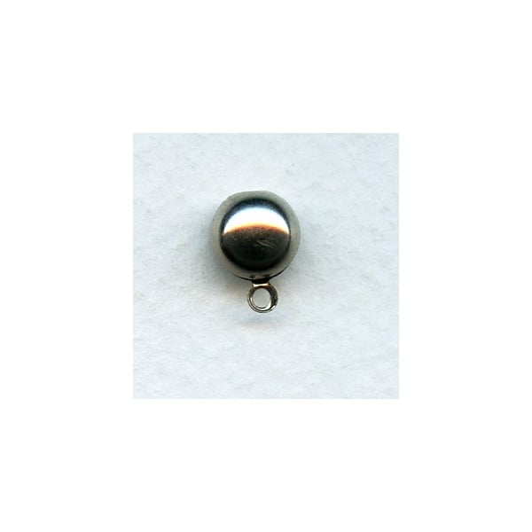 Half Ball Stainless Post Earring Tops 8mm (6 pairs)