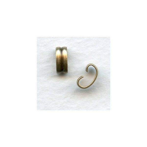 Bracelet Connectors Oxidized Brass 7mm (12)