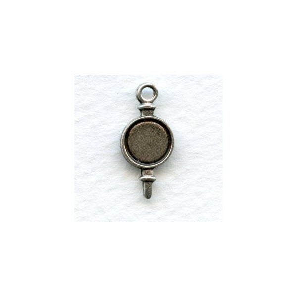 The Perfect 7mm Setting Drop Oxidized Silver (6)
