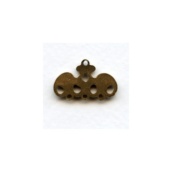 Bold Three Strand Connectors Oxidized Brass (2) - Image 2