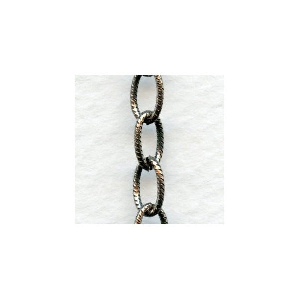 Antique Silver Chain Oval 8x5mm Links