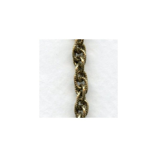 Rope Chain Antique Gold Plated Brass (3 ft)