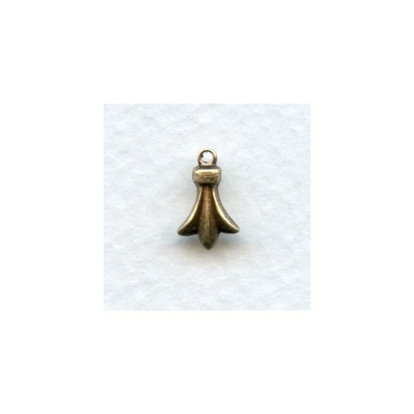 Decorative Pendant 10mm Oxidized Solid Brass (12)