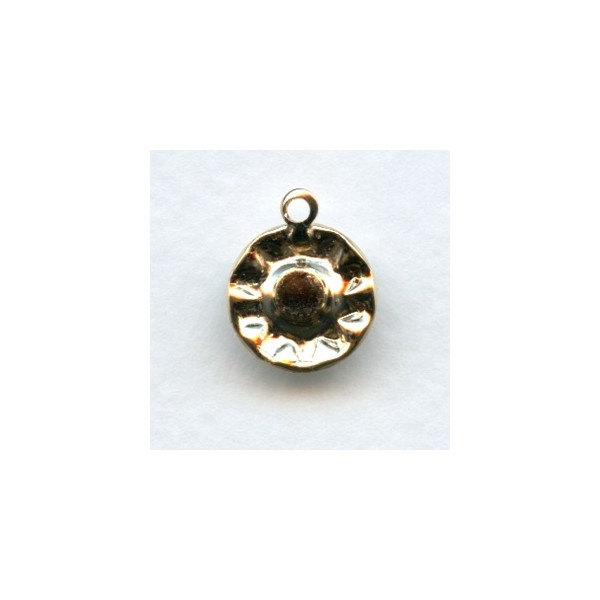 Crystal Shrags with Loop for 39SS Rivoli Stones Gold Plated (2) - Image 2