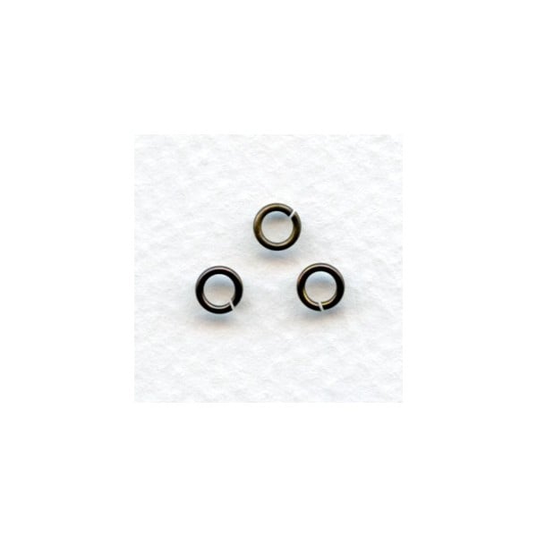 Round Jump Rings 5mm Oxidized Brass (100+)