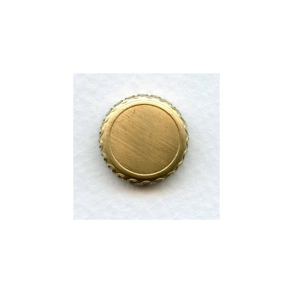 Crown Edge Settings 15mm Raw Brass (6)