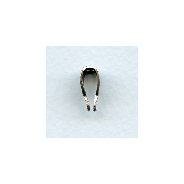 Bold Deco Style Filigree Bail Oxidized Silver 13mm (1) - Image 2